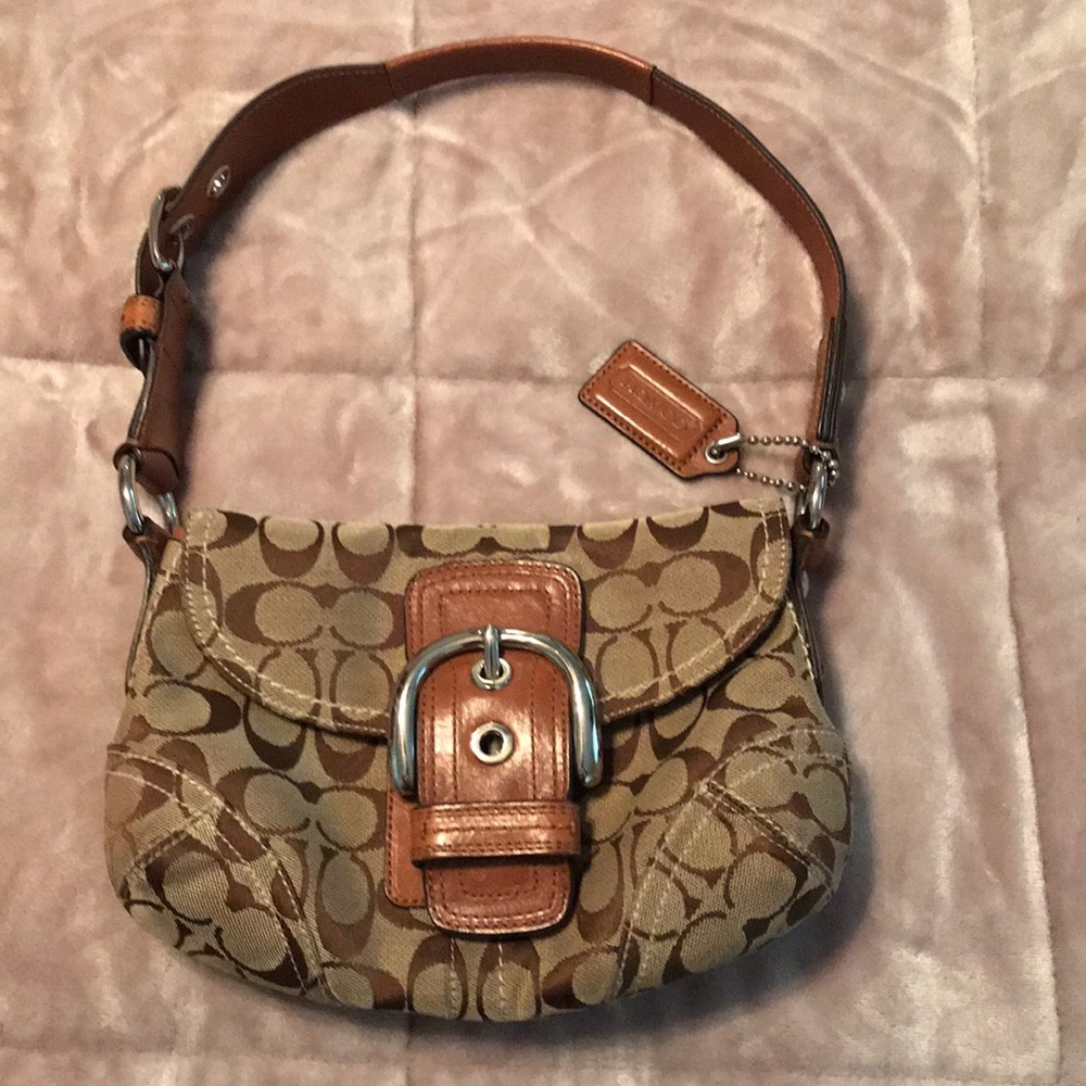 Small brown Coach bag